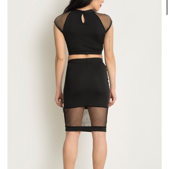 Joana Fishnet Skirt by Paradise Chick, Black, Size large - Picture 2 of 8